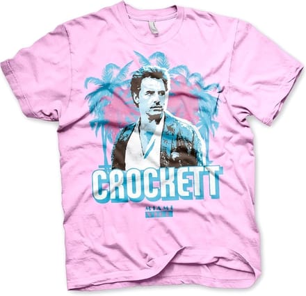 Miami Vice Crockett Palms T-shirt roze