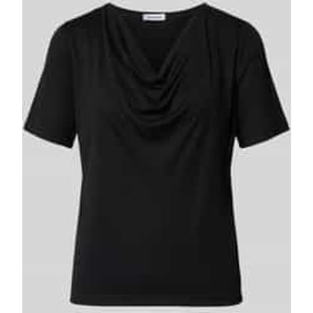 T-shirt met Cascadehals