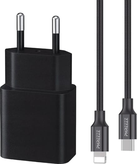 Snellader geschikt voor Lightning (iPhone/iPad) - 3 Meter Lang - Oplader voor 14, 13, 12, 11, Pro, Max, Plus, Mini
