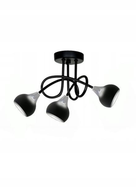 Hanglamp PRETTY 202KCH - Zwart/Chroom Metaal, 3x E27