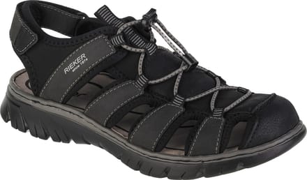 Rieker Sandals 26770-00, Mannen, Zwart, Sandalen, maat: 44