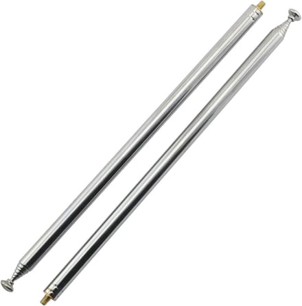 2 Stuks Universele Telescopische AM/FM Radio Antenne met M3 Buitendraad