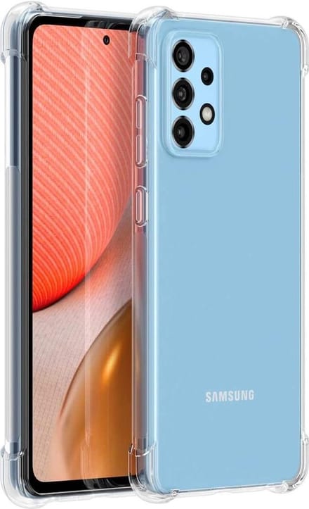 Shockproof Flexibele achterkant Silicone hoesje transparant Geschikt voor: Samsung Galaxy A72 4G & 5G