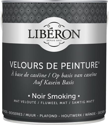 Liberon Velours De Peinture Muurverf - Mat - Noir Smoking - 0,5l