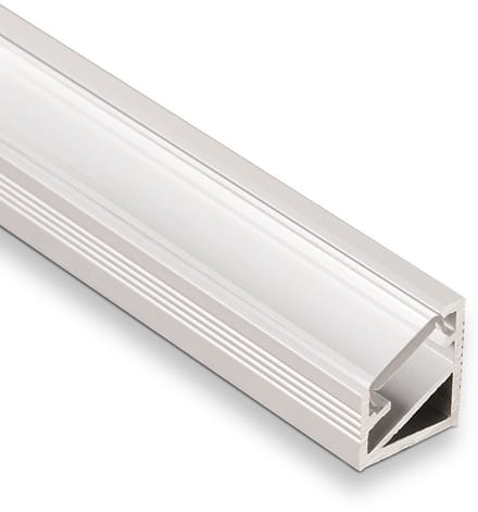 5 x LED Hoekprofiel-66 ALU geëloxeerd / opaal 2m voor LED strips