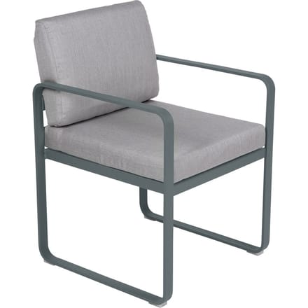 Fermob BELLEVIE fauteuil voor de eethoek - 26 stormgrijs mat - 79 Flanelgrijs