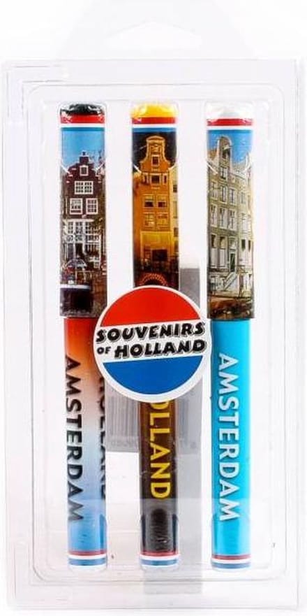 Matix - 3 pencils - Amsterdamse grachtenpanden