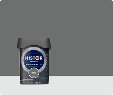 Histor Exterior Lak Hoogglans 0,75 liter - Grafiet