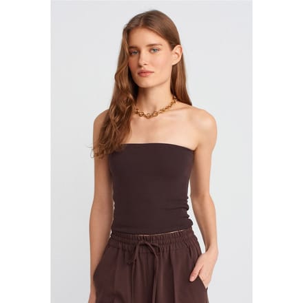 Strapless Bodycon Bandeau Blouse