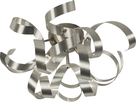 Lumidora Plafondlamp 74777 - Plafonniere - ATOMA - 2 Lichts - G9 - Aluminium - Staalgrijs - Metaal - ⌀ 30 cm