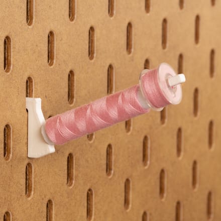 6-pack Spoelhouder 200m - Long - Wit - Printboard - Past op Ikea Skadis pegboards