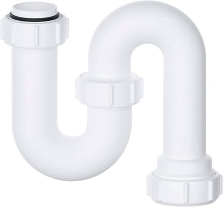Wastafel Afval Sifon - Gootsteen Afvoer Sifon - Ondergootsteen Afvoer - Efficiënte Waterafdichting - 32 mm - Wit