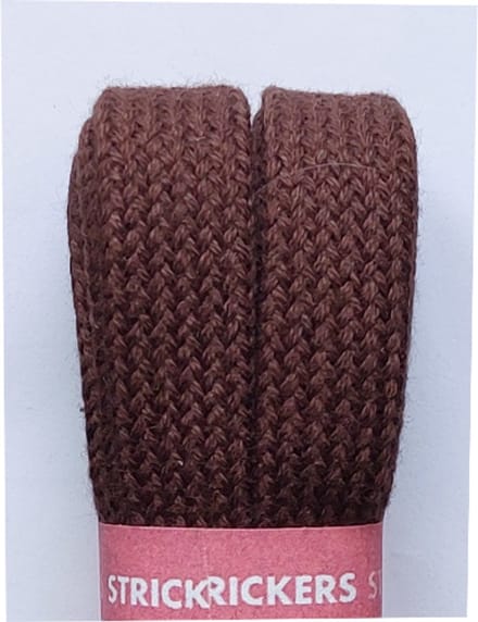 Strickers Veter - Middel Bruin - Plat - Extra Breed - Lengte 120 cm - Breedte 11 mm - Schoenveter