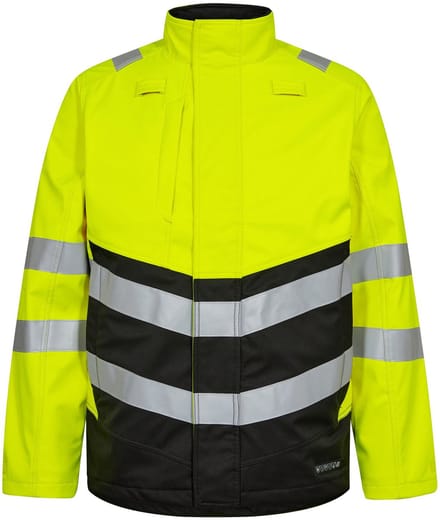 Engel Safety+ softshelljack 1324-185 - Hi-vis Yellow / Black - M