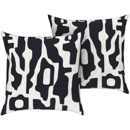 LIVARNO HOME Kussensloop Edel-Renforcé 60x50 cm (Let op: LV OSNL) (Geometrisch)