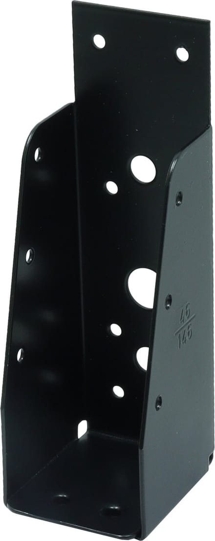 Wovar Balkdrager Zwart Zonder Lip voor 4.5 x 14.5 cm Balken | Per Stuk