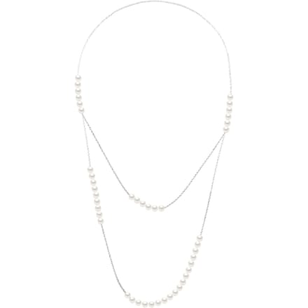 Dubbele Lange Ketting Prestige - Echte Gecultiveerde Zoetwaterparels 5-6 mm