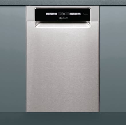 Bauknecht BSUO 3O33 PF X | Onderbouw vaatwasser | 45 cm | RVS
