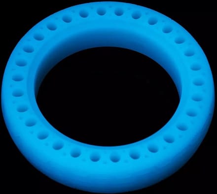 TECHPUNT Volrubberen, fluorescerende band voor M365 Elektrische steps - Blauw
