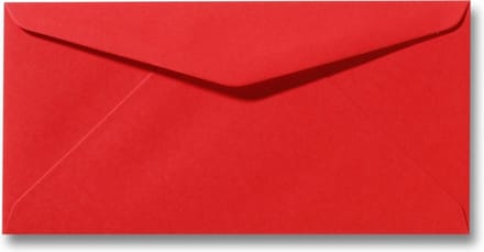 Envelop 11 x 22 cm Koraalrood 60 stuks