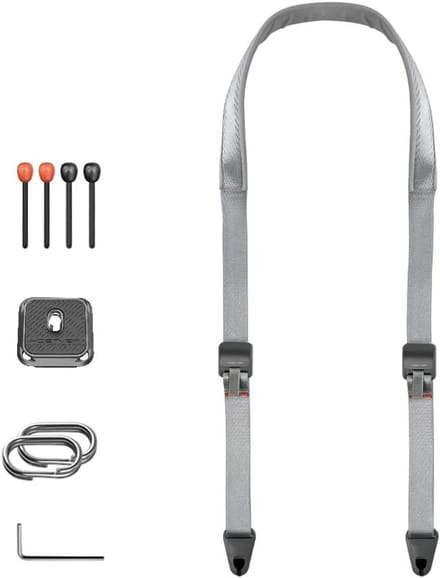 Cameratas Riem - Schouderband Camera - Veilig Dragen - Magnetische Sluiting - 139 Gram - Grijs