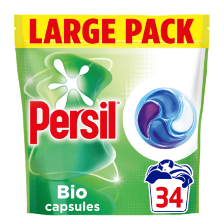 Persil Bio 4-in-1 Snel Oplossende Wasmiddelcapsules – 34 Stuks
