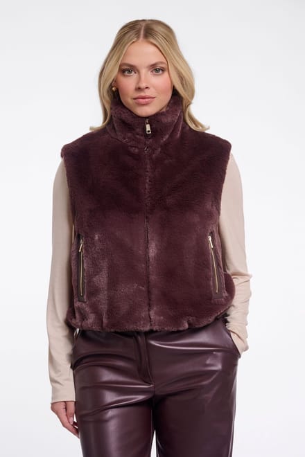 Rino & Pelle Jassen - Nikki short waistcoat - Bruin