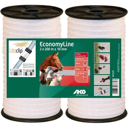 Set van twee afrasteringslinten Ako EconomyLine