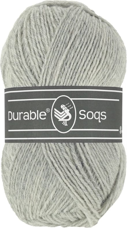 Durable Soqs - 2233 White Grey