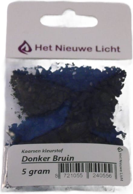 Het Nieuwe Licht ® - Kaarsen kleurstof - DONKER BRUIN - 5 gram