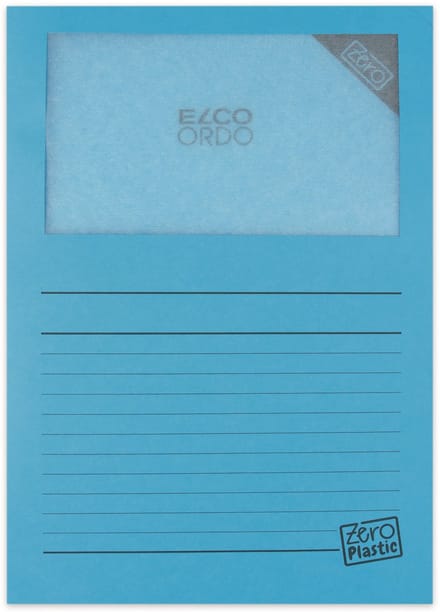 Elco Zero L-map recyclebaar A4 blauw 100 stuks