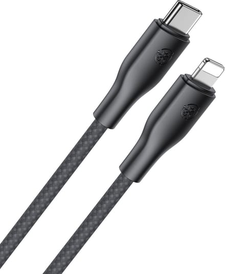 Oplaadkabel geschikt voor iPhone, AirPods en iPad - USB-C naar Lightning Kabel - 1 Meter - 20W Snelladen & 480 Mbps Data - Extra Stevig Nylon - USB C Oplader Kabel