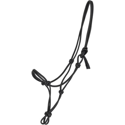 QHP - Touwhalster Liberta - Leer - Zwart - Maat Cob