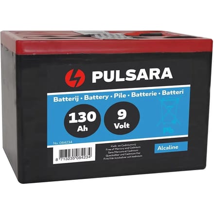 Pulsara Hybride batterij 9V/130Ah – Compacte Voeding Voor Draagbare Afrastering