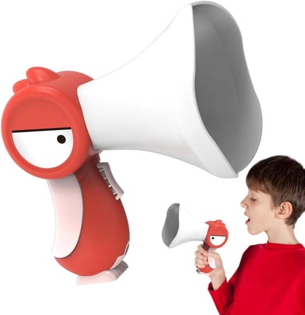 Stemvervormer Vogel - Geluidsspeeltje - Spelen en Lachen - Grappige Effecten - 18 cm Hoog - Rood