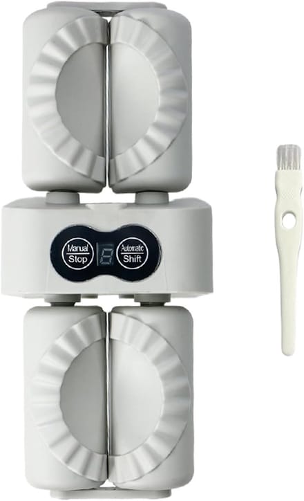 Automatische Knoedel Maker - Dumpling Pers - Thuis Koken - Dubbelzijdige Kop - 24 cm - Wit