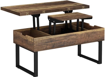 Vicco Lifty Salontafel – 100 x 50 cm met liftfunctie Eiken rustiek