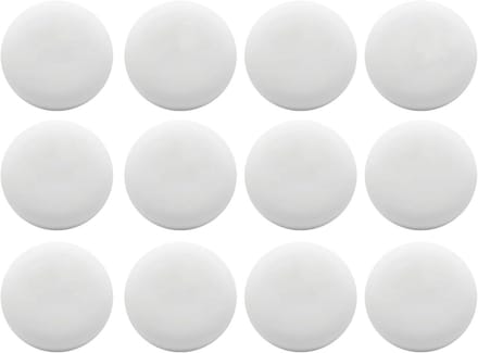 Deurstopper - Wandbuffer - Muren Beschermen - Zelfklevend - 12 stuks - Wit