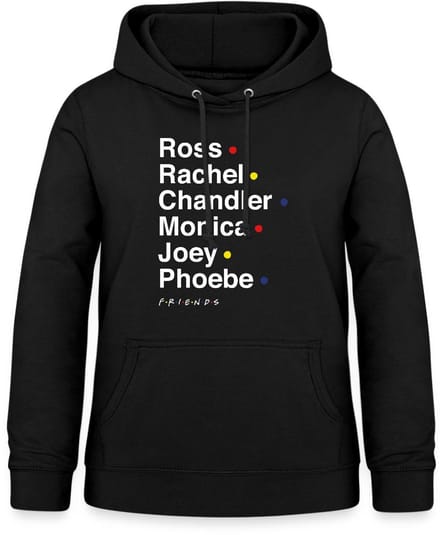 Friends Characters Names Hoodie Dames