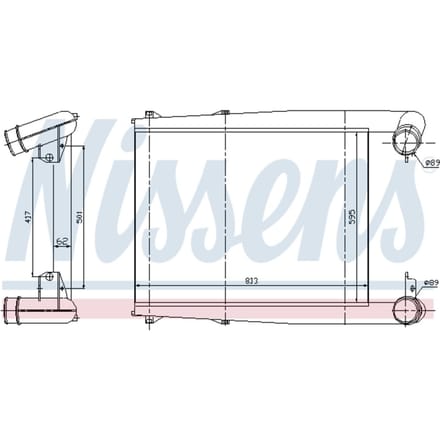 Intercooler NISSENS 97025