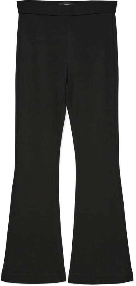Vero Moda zwarte dames broek   Flared fit   Elastische boord   Regular waist Zwart XS/34