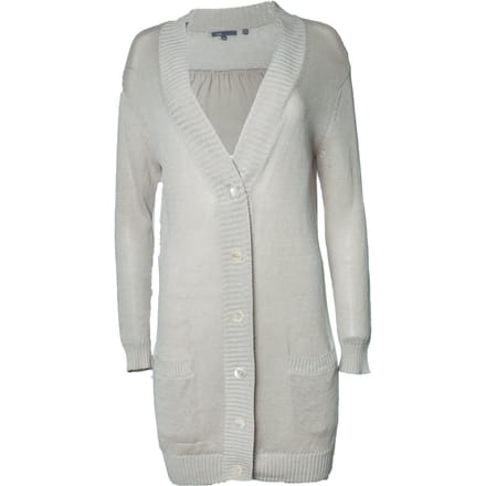 Vince, gebreide cardigan met zakken in beige