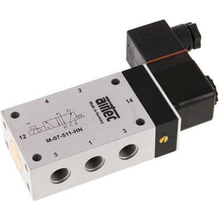 5/2 G1/4'' Magneetventiel 24V DC ATEX 2.5-10bar/35.0-140psi Airtec