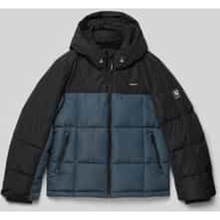 Regular fit winterjack in doorgestikte look