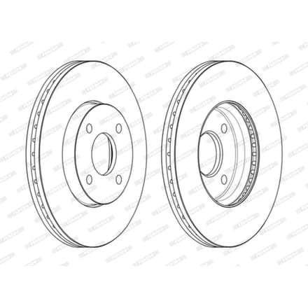 Remschijf FERODO DDF2548C