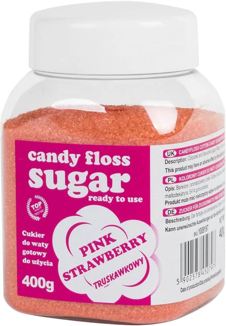 GSG24 - Suiker voor Suikerspin - Roze Aardbei - Aromatisch - 400g