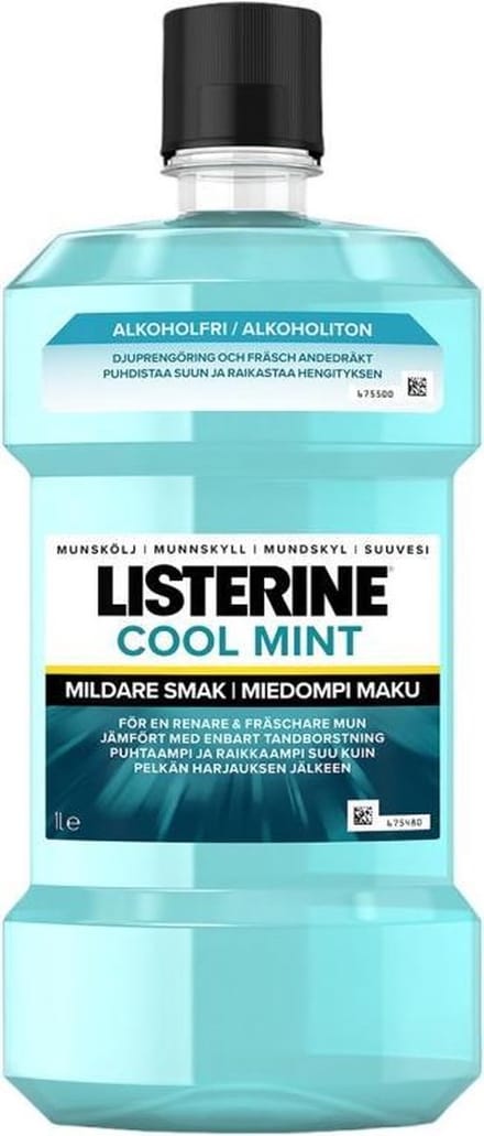 Listerine - Mondwater - Cool Mint - Milde Smaak - 1000ml