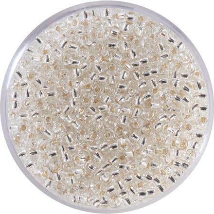 9660-054 Jap. Miyukirocailles - 2,2mm - silverlined crystal - 12 gram