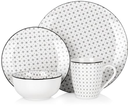 Serviesset Porselein 16 delig - Servies Set - Bordenset - Borden