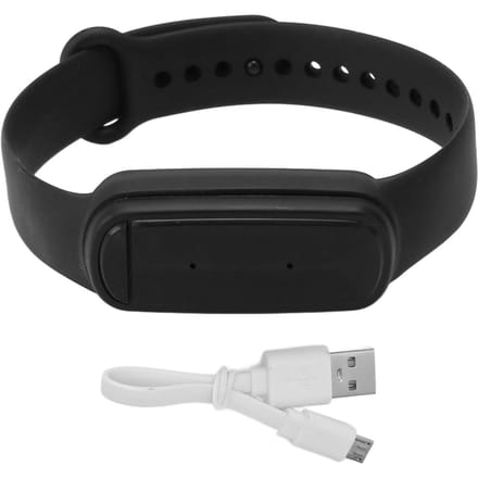 M90 Ultrasone Afstotende Polsband 3 Modi USB Oplaadbare Afstotende Armband Zwart black